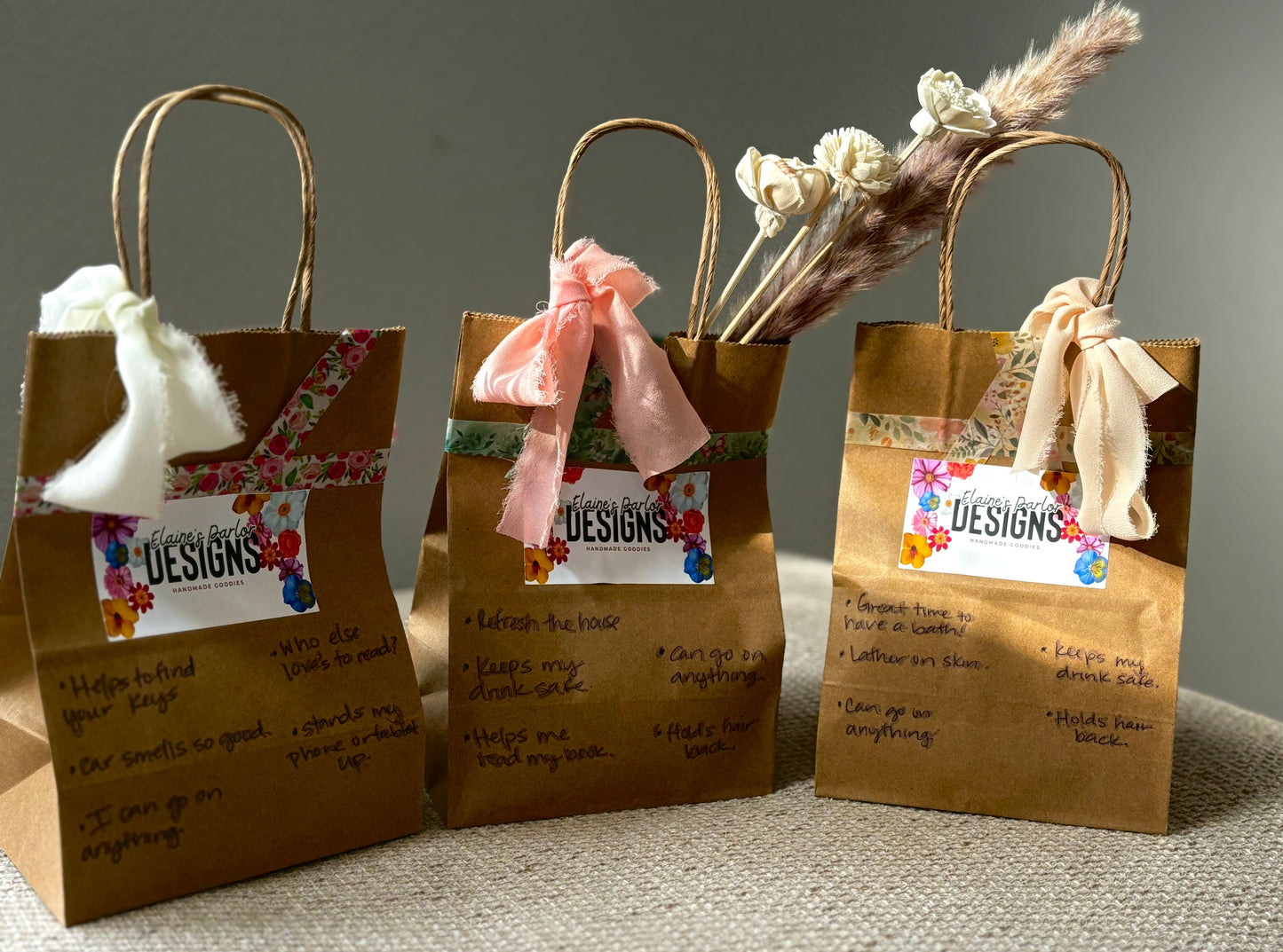 Mystery Gift Bags Cream Ribbon